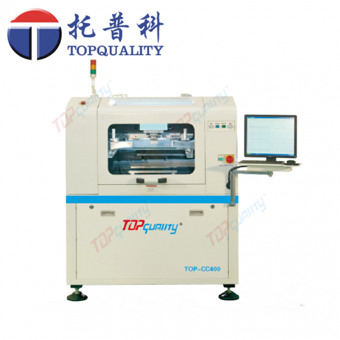 topquality CC-400高精度、高剛性一體化框架式機身結構全自動錫膏印刷機